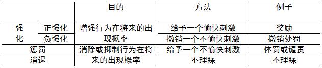 斯金納操作性條件作用理論